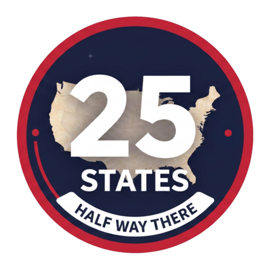 25 States Visited